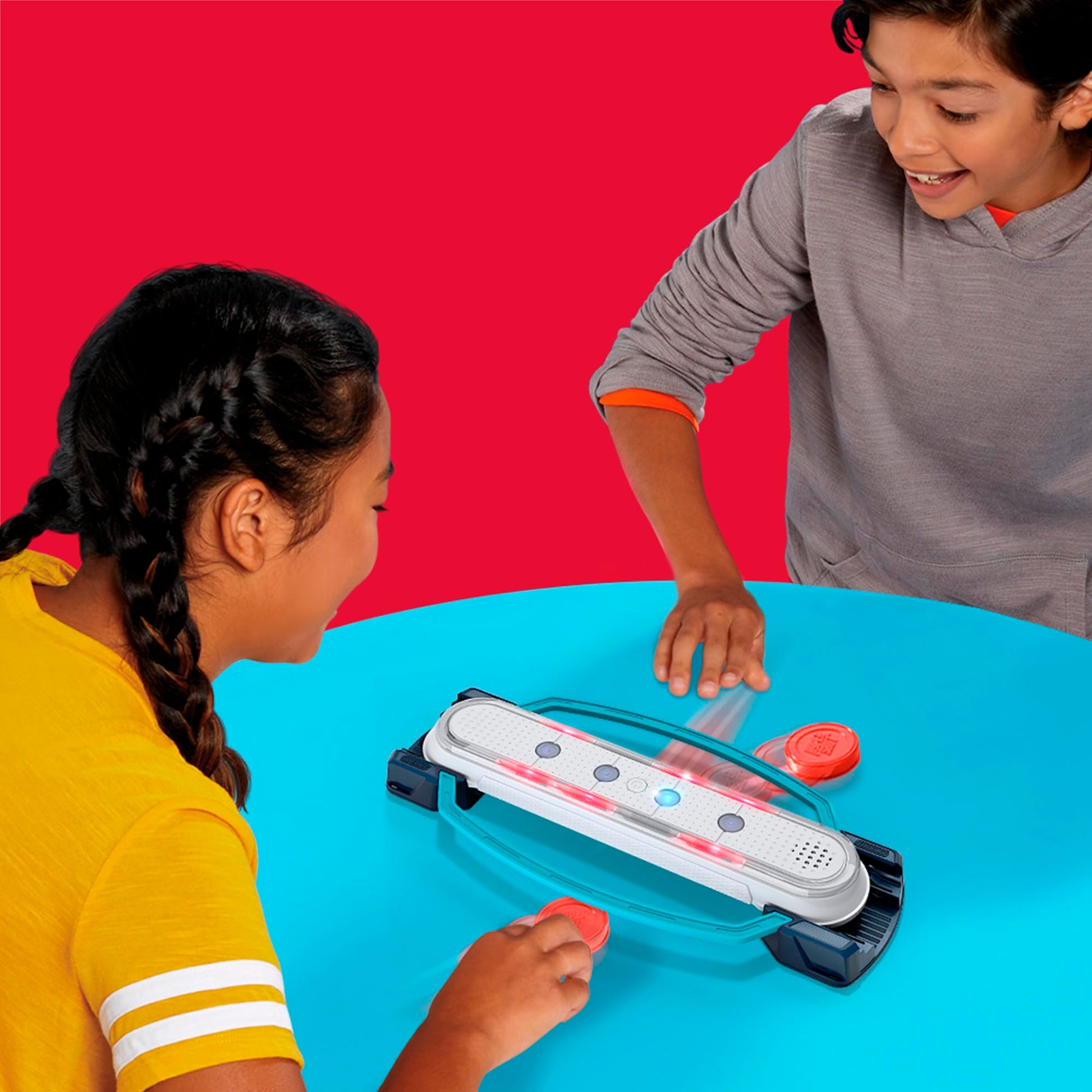 Hasbro Gaming Hypershot Electronic Tabletop Hockey Game | 5 Games in 1 | Music, Lights, and Sounds | Ages 8 and Up | for 1 to 2 Players | Kids Board