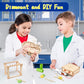 6-in-1 STEM Science Kits for Kids, Wood Arts and Craft Kits, STEM Toys for Boys Girls Age 8-12 5-7 8 10 12 13 14 Gift Idea, 3D Puzzles Building