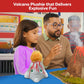 Thunderheads Volcano Plush, Earth Science Plushie with Colorful Lava and Erupting Design, Educational Fact Card STEM, goes Well with Volcano Kit
