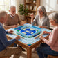 Mikccer Mahjong Mat for Table, American Mahjong Mat with Rules, 32x32 Inch