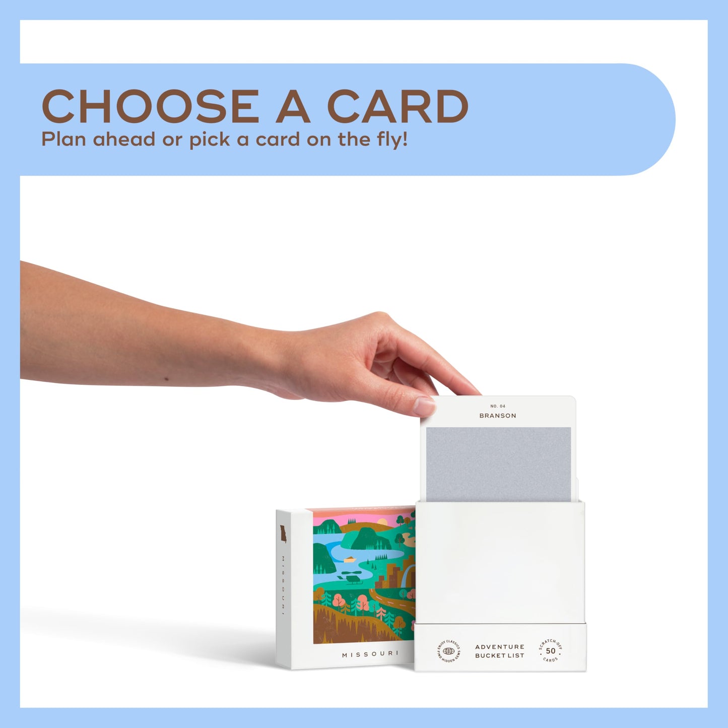 Missouri Adventure Bucket List - 50 Scratch-Off Cards Game for Exploring Missouri by Reach International Outfitters