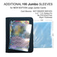 Rieton Jumbo Card Binder L - Holds 100 Jumbo Cards Size L, Side-Loading Album for Oversized Cards (5.4? × 7.4?)