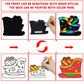 Max Fun Christmas Crafts Scratch Art for Kids, 96PCS Ornaments Rainbow Magic Color Scratch Off Cards Paper Hanging Art Craft Supplies Educational Toys