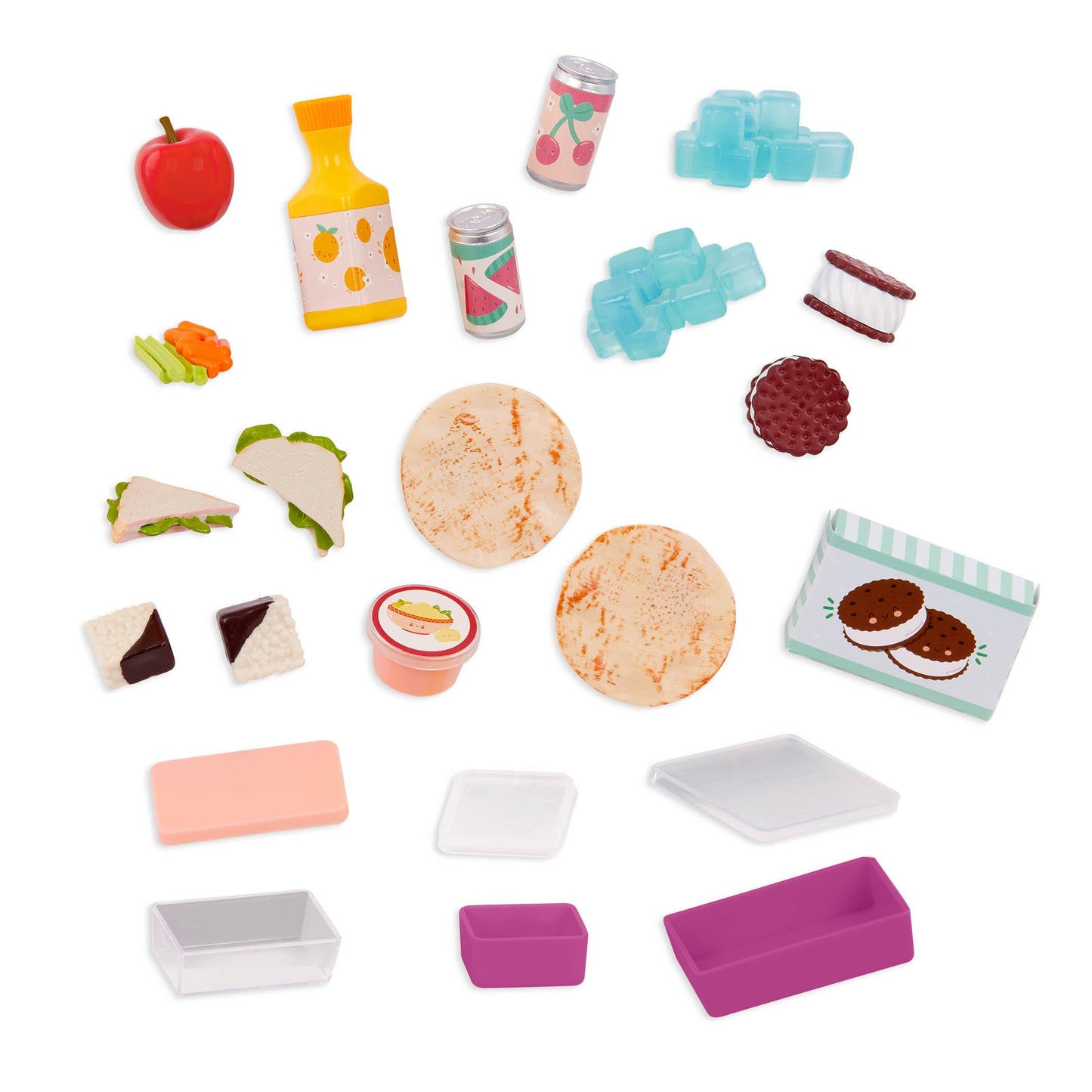 Our Generation - OG Camping Cooler - Accessories for 46 cm dolls - Wheeled Cooler - Pretend to Eat Toys - Imaginary Play - Ages 3+