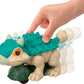 Fisher-Price Imaginext Jurassic World Dinosaur, Ankylosaurus Push-Toy with Rolling Wheels & Wiggling Motion, 5.5 Inches Tall