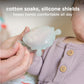 Olababy Clear Sense Silicone Mouthing Mitten (2PK) - Perfect for mouthing and Teething Babies, Adjustable Strap, BPA and Plastic-Free, 0-6 Months