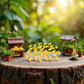 35 Pcs Miniature Bananas 1/12 Scale Banana Models Miniature Fruit Fake Mini Fruits for Mini House Kitchen Fairy Garden Decor,Décor Dollhouse
