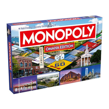 Monopoly Board Game Omaha NE Edition : 2-6 Players Family Board Games for Kids and Adults, Board Games for Kids 8 and up, for Kids and Adults, Ideal