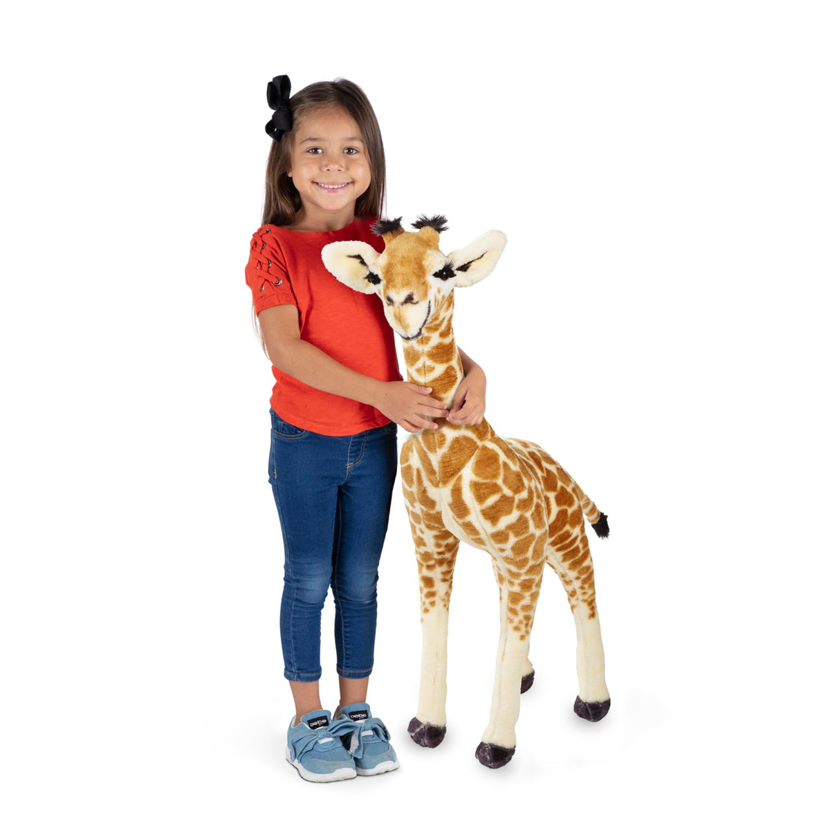 Melissa & Doug Lifelike Plush Standing Baby Giraffe Stuffed Animal - 3 Feet Tall
