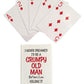 Grumpy Old Man Jumbo Index Playing Cards - Large Print for Seniors - Gag Present for 50th 60th 70th 75th 80th Birthday - Poker Sized for Texas Holdem