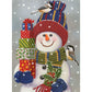 Bits and Pieces - 1000 Piece Jigsaw Puzzle for Adults - Snowman with Presents - Snowman Christmas Jigsaw Puzzle - by Artist William Vanderdasson