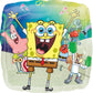 Spongebob's Birthday Party Supplies 7pc Foil Balloon Bouquet Decorations