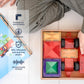CONNETIX Magnetic Tiles Rainbow Motion Pack, 24 Pieces