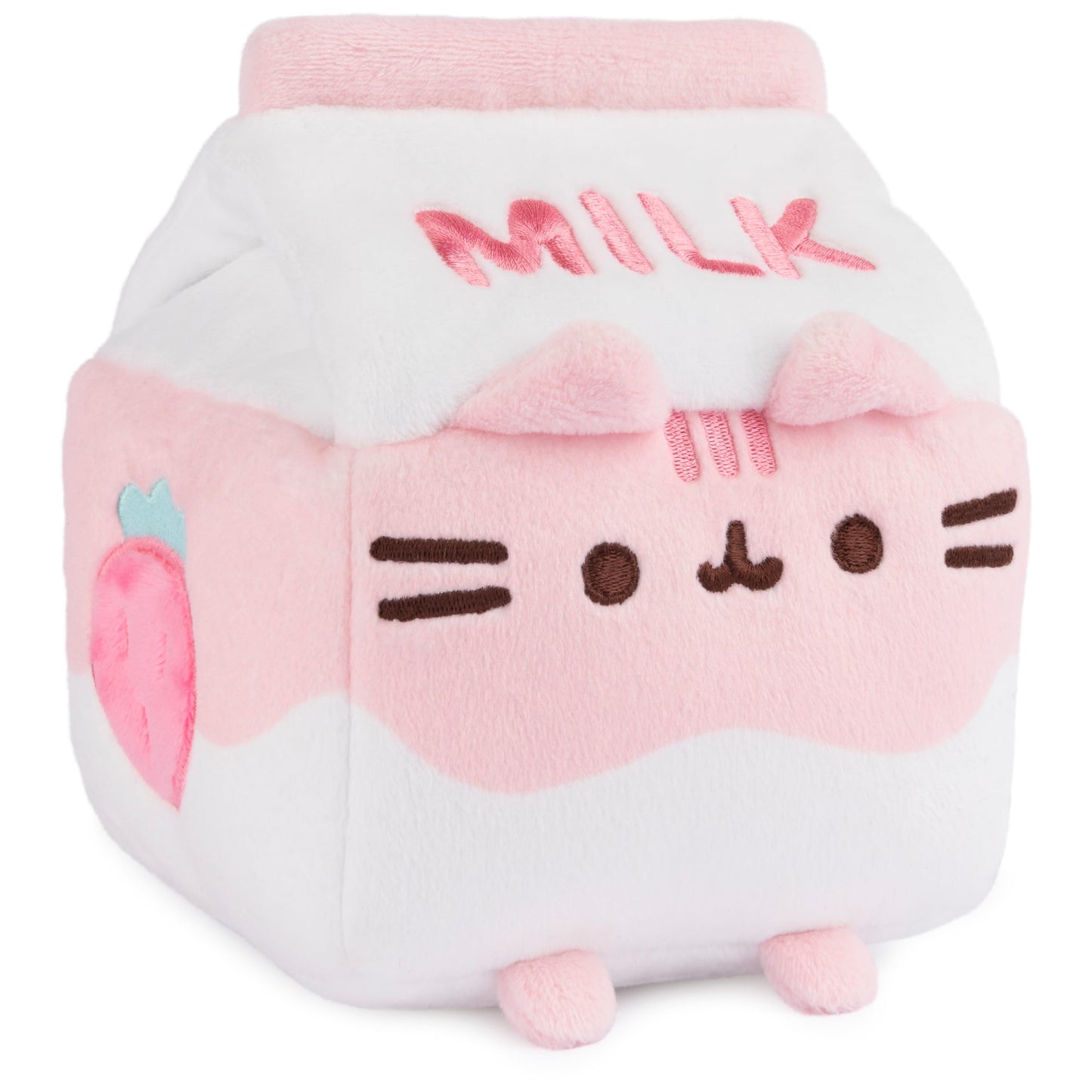 GUND Pusheen Strawbwerry Milk Sip 6-Inch Plush Toy for Ages 8+