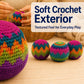Norce Sactor 3 Pack Crochet Footbags, Random Colors Knitted Hacky Kick Sack Balls - Soft 40g Weighted Footbag Juggling Balls for Adults, Teens