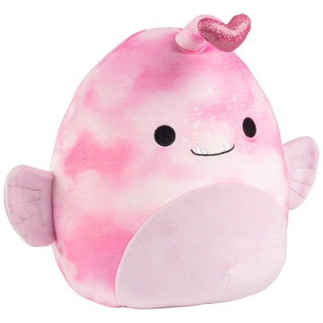 Squishmallows Original 10-Inch Sy The Pink Anglerfish Plush - Official Jazwares Stuffed Animal - Ultra Soft Collectible Sea Creature Plush Toy