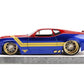 Jada Marvel 1:24 1973 Ford Mustang Mach 1 Die-cast Car with 2.75" Captain Marvel Figure, Toys for Kids and Adults