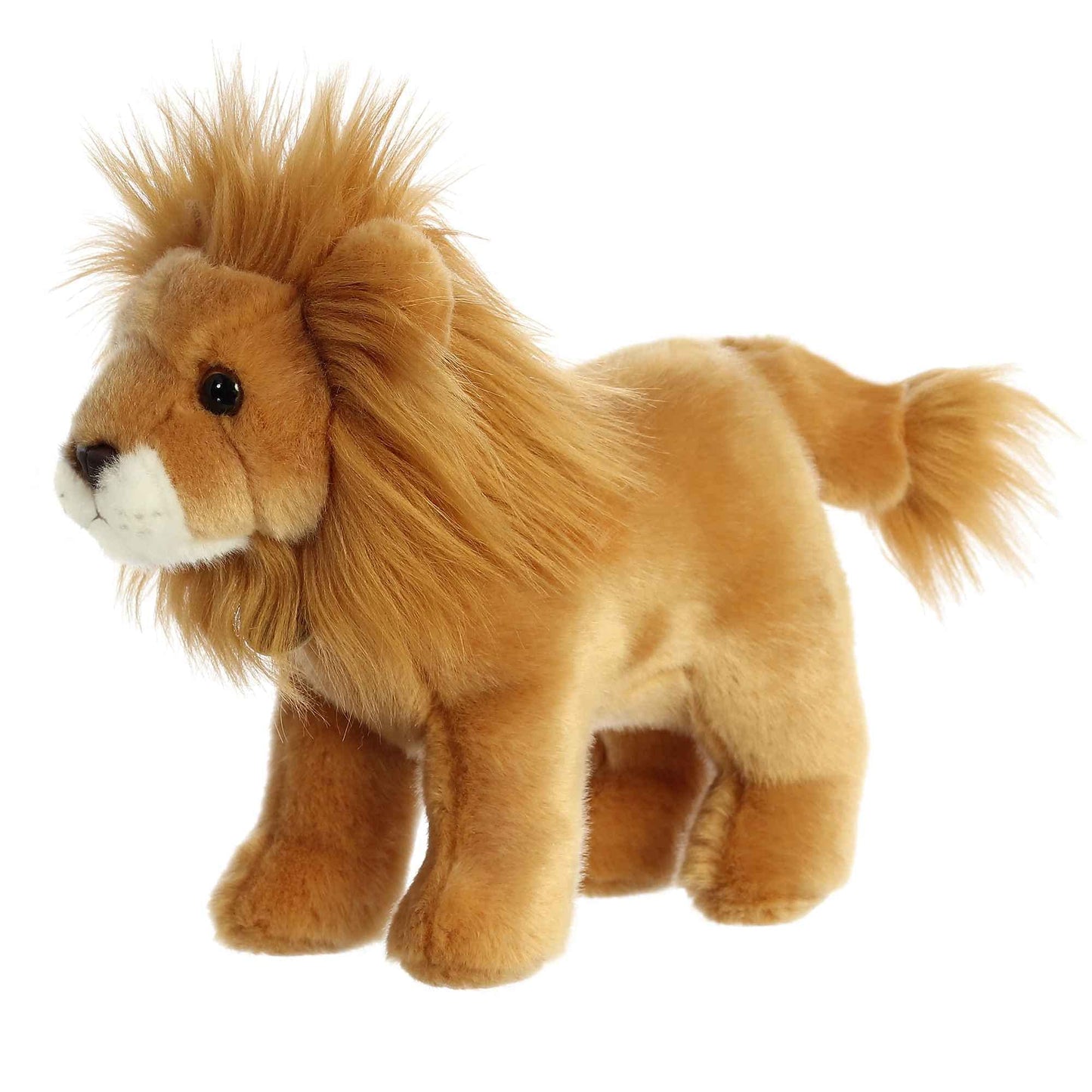 Aurora® Adorable Miyoni® Lion Stuffed Animal - Lifelike Detail - Cherished Companionship - Brown 10 Inches