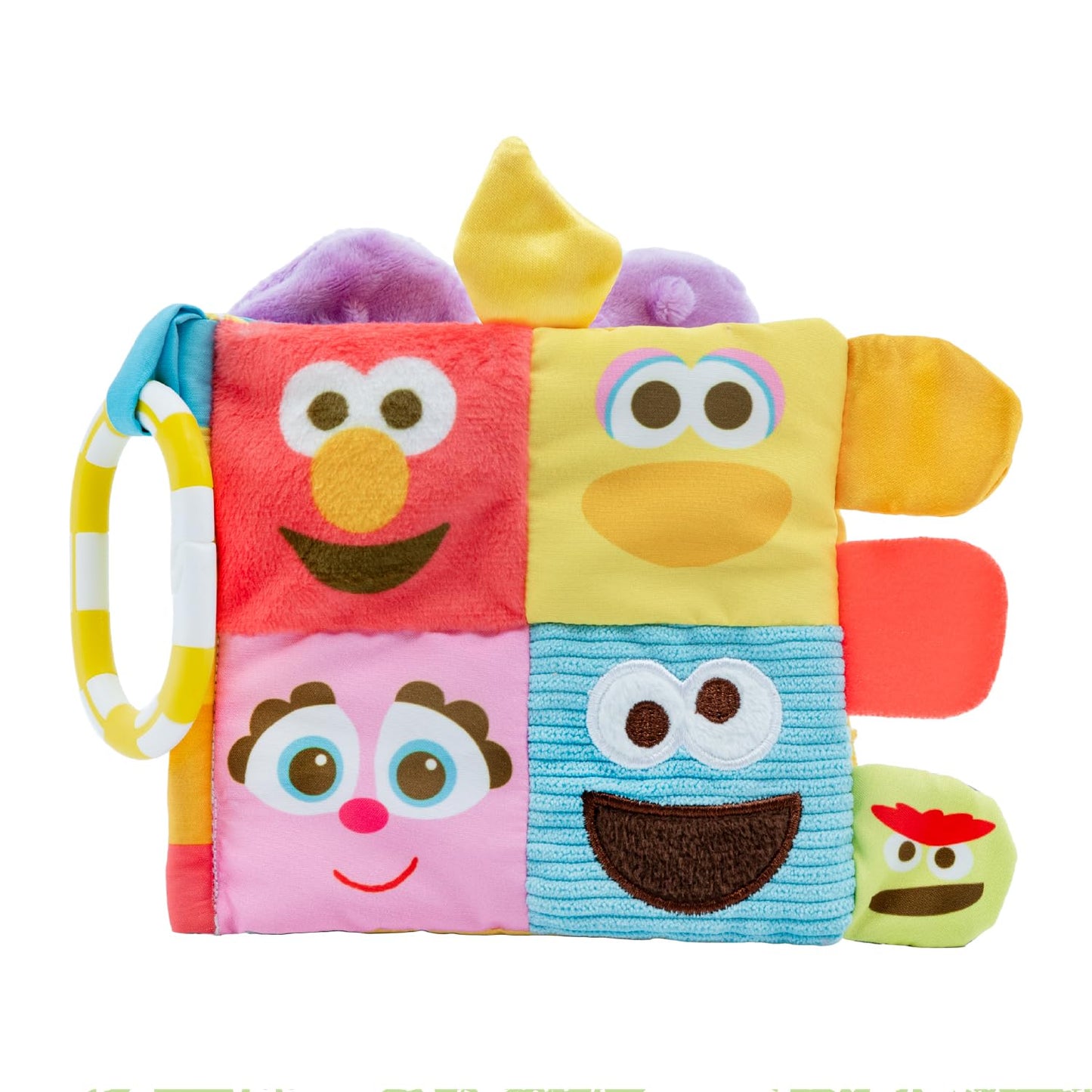 Kids Preferred Sesame Street Soft Book Featuring Your Favorite Characters with Sensory Materials and Multiple Tabs to Keep Baby Engaged - 11 Inches