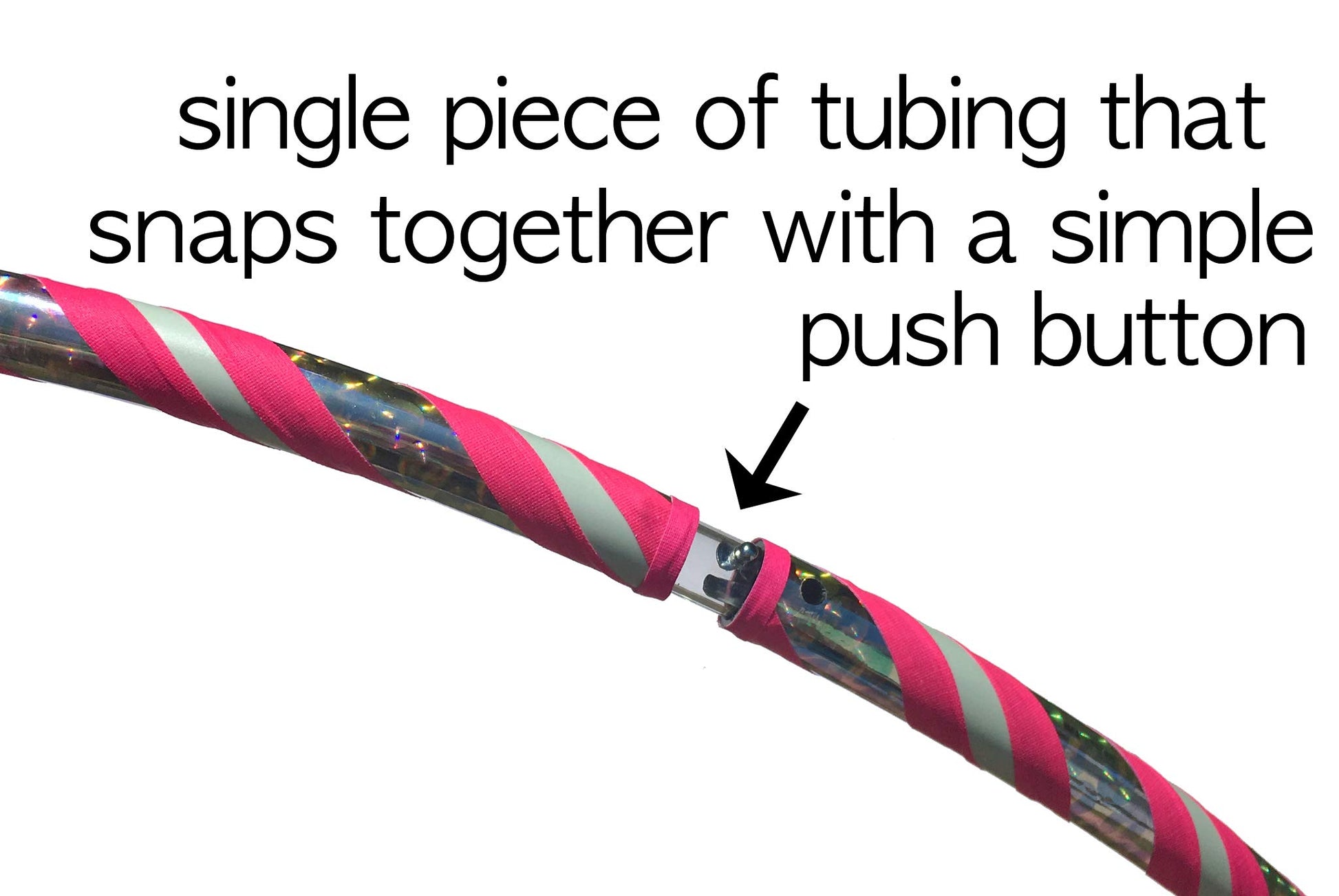 Glow in The Dark Hula Hoop Made for Adults and Kids and Best for Hoop Dance, Tricks and Fun (34" Hoop Size and Weighs 9.8 oz) (Pink Matrix)