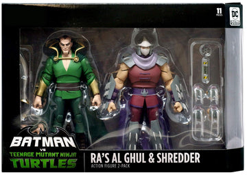 DC Collectibles Batman Vs Teenage Mutant Ninja Turtles - Ra's Al Ghul & Shredder Figure 2 Pack Exclusive