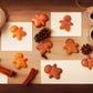 20 PCS Miniature Gingerbread Man Figures, Christmas Resin Cabochons for Holiday Crafts, Tiny Fake Cookies for Dollhouse Bakery & Festive Diorama Decor