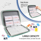 JDSZM Card Case Holder for Yoto Cards Album Pouch Storage Organizer 120 Pockets, Large Capacity Portable Folder with 2 Zipper and Carry Strap, Yoto