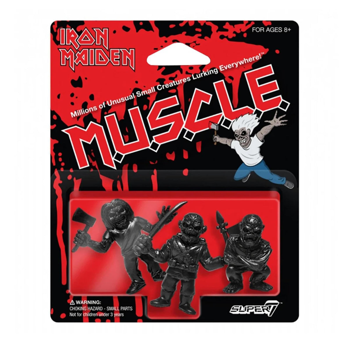 SUPER7 Iron Maiden M.U.S.C.L.E. Black Mini-Figure Set