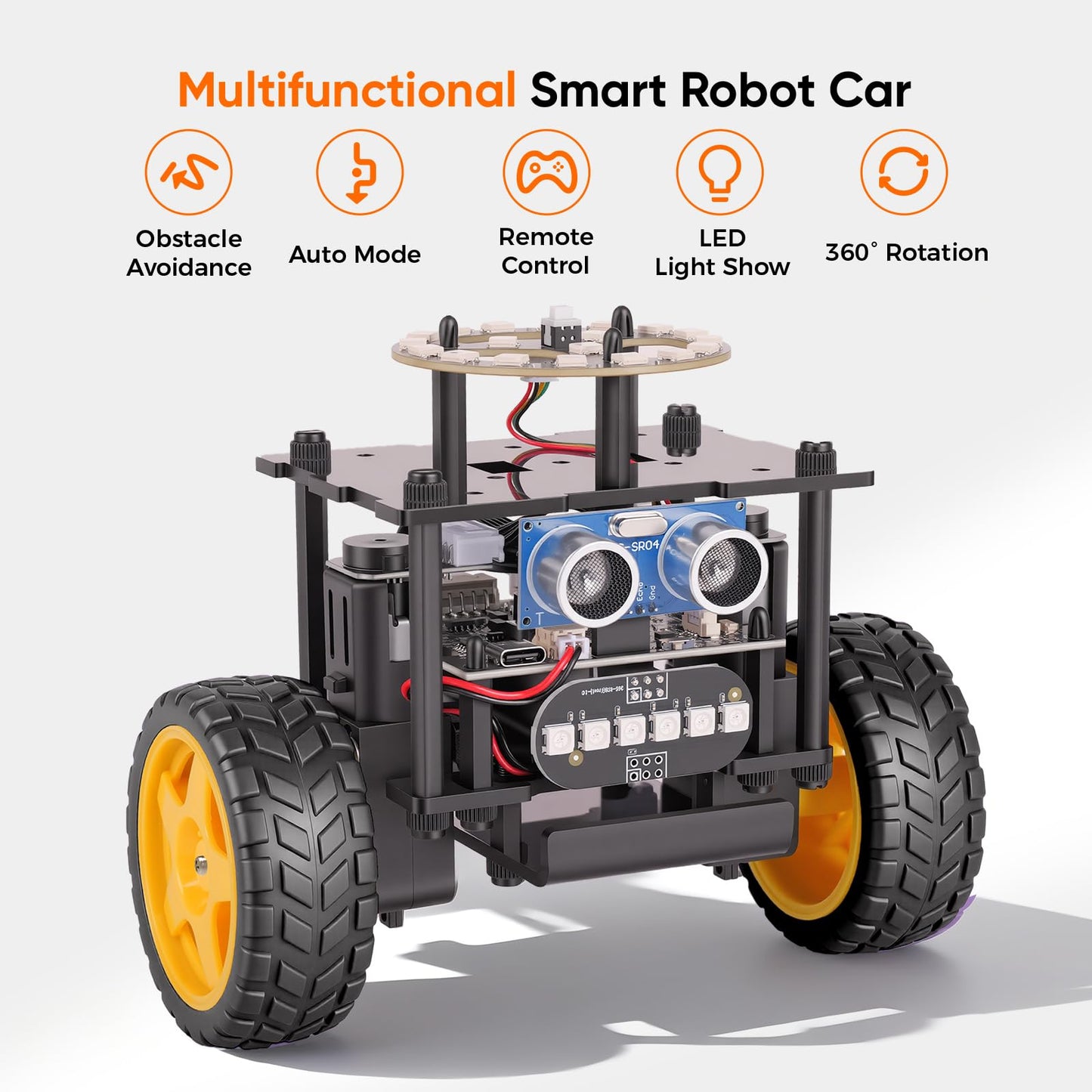 EggTailz Smart Robot Car Kit, STEM Toy for Kids 8-13