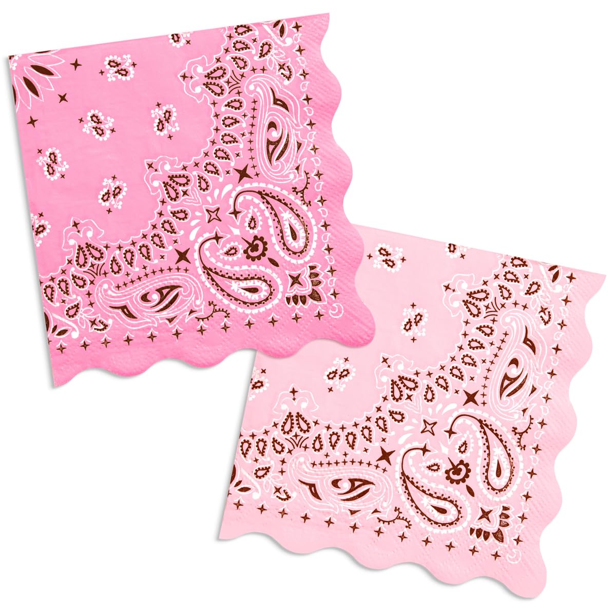 xo, Fetti 24 Cowgirl Paper Napkins | Western Party Rodeo Bandana Decor
