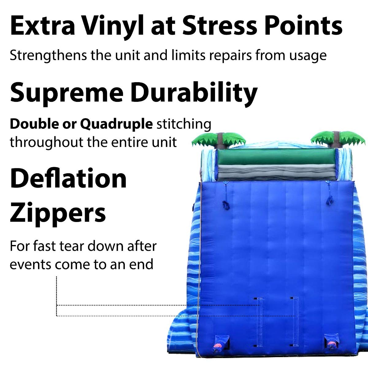 TentandTable 22FT Commercial Inflatable Dual Water Slide & Splash Tube
