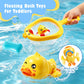 8 PCS Baby Bath Duck Toys for Toddlers Age 1-3, Kids Bathtub Toys Set with Squirt Gun, Watering Can, Floating Rubber Ducks and Fishing Net, Baby