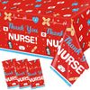 Yavxzvbw 3Pcs We Appreciate You Decorations Nurses Week Tablecloths Thank You Nurses Tablecloths for Nurse Appreciation Week Nurse Week Decorations