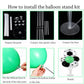 4 Sets Soccer Party Balloons Stand Kit, Soccer Party Balloon Centerpiece for Tables with 4pcs Soccer Foil Balloons,28pcs Black Green Soccer Balloon