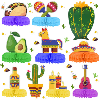 10 Pcs Cinco De Mayo Fiesta Centerpieces for Tables Cinco De Mayo Table Decorations Fiesta Decorations Mexican Themed Party Decorations Fiesta Party