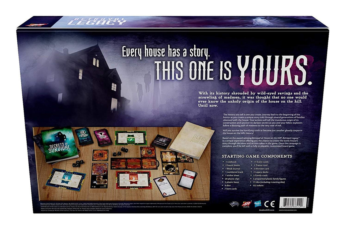 Betrayal Legacy (Board Game, Betrayal at House on The Hill)