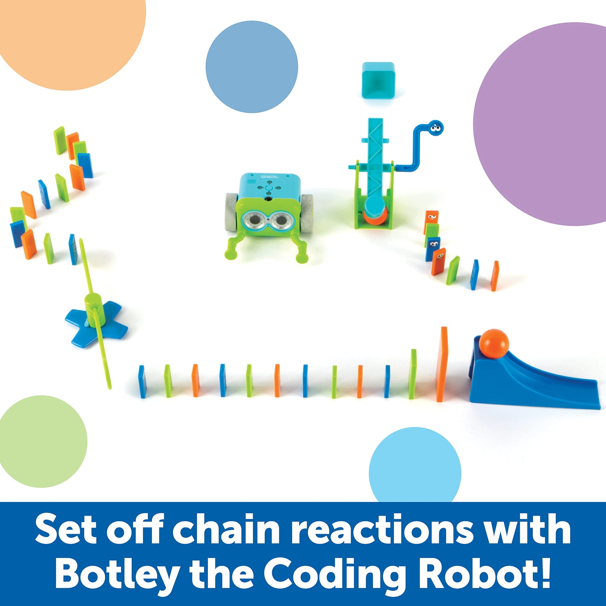 Learning Resources Botley Coding Robot Kit Action Challenge Set, Chain Reaction Game STEM Robot Accessory Pack for Coding Robots for Kids Ages 5