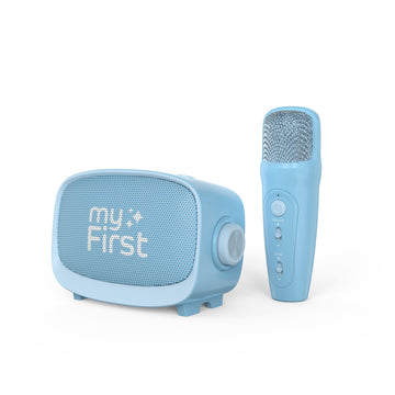 myFirst Voice 2 - Kids Mini Karaoke Machine with Wireless Microphone and Voice Changer for Kids, Portable Bluetooth Speaker, Christmas Toys Gifts for