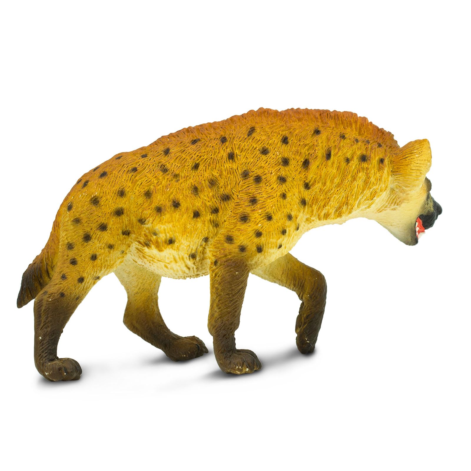 Safari Ltd. Hyena Figurine - Lifelike, Hand-Painted 4.25" Model Figure - Educational Toy for Boys, Girls & Kids Ages 3+