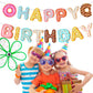 BIEUFBJI Donut Happy Birthday Banner Donut Party Decorations Donut Theme Birthday Party Kids Birthday Baby Shower Wall Decoration