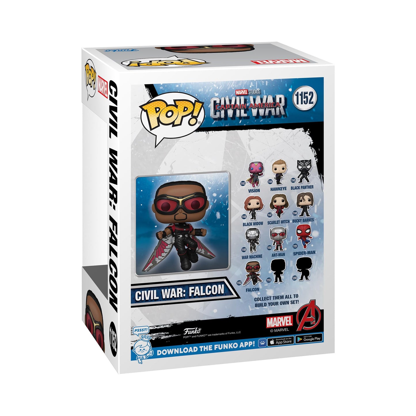 Funko Pop Marvel: Captain America: Civil War Build A Scene - Falcon Figure 10 of 12 - Amazon Exclusive - Collectable Vinyl Figure - Gift Idea