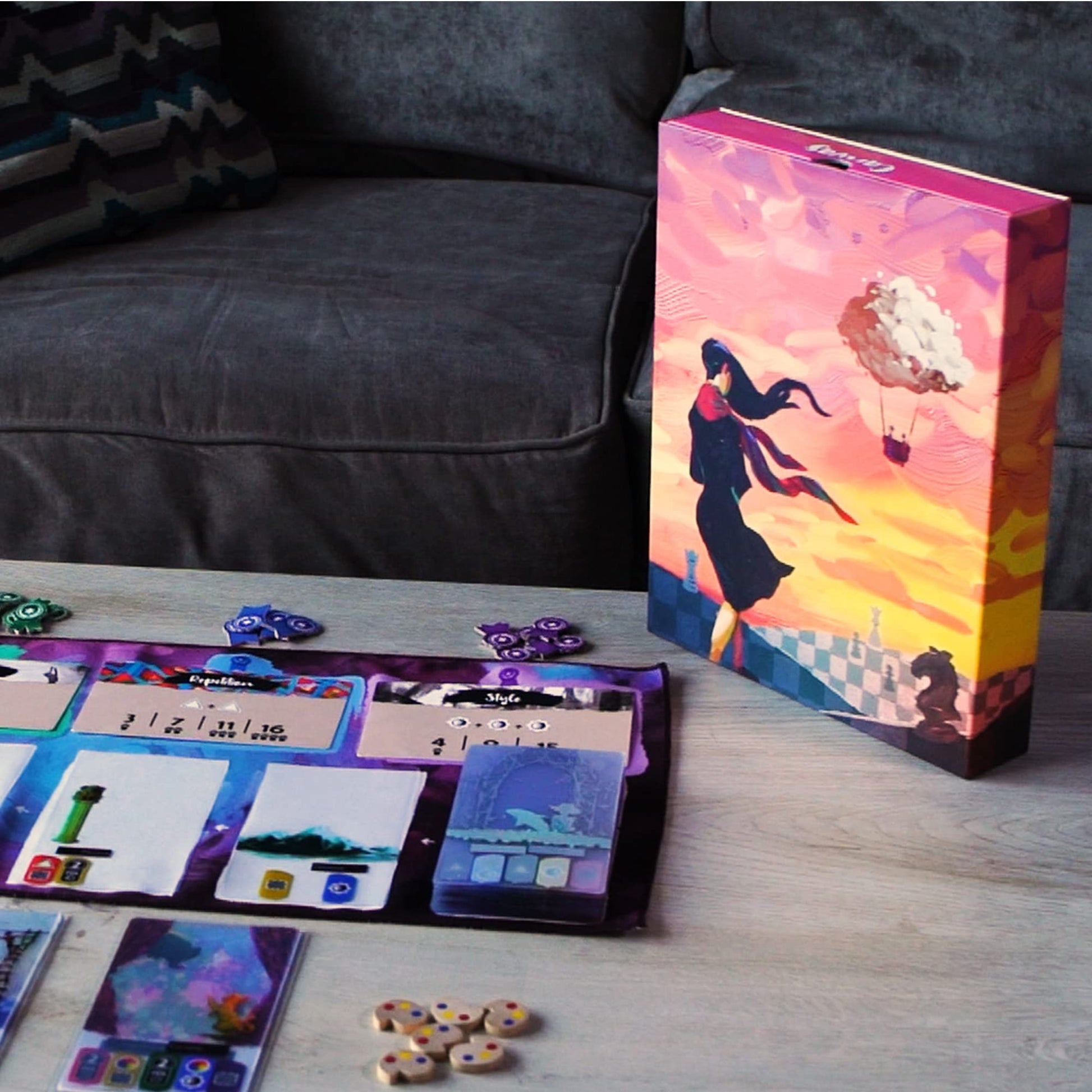 Canvas - Strategic, Artistic, Card Crafting Game, Solo or up to 5 Players, Age 14+, Award-Winning Board Game with Transparent Cards, Premium