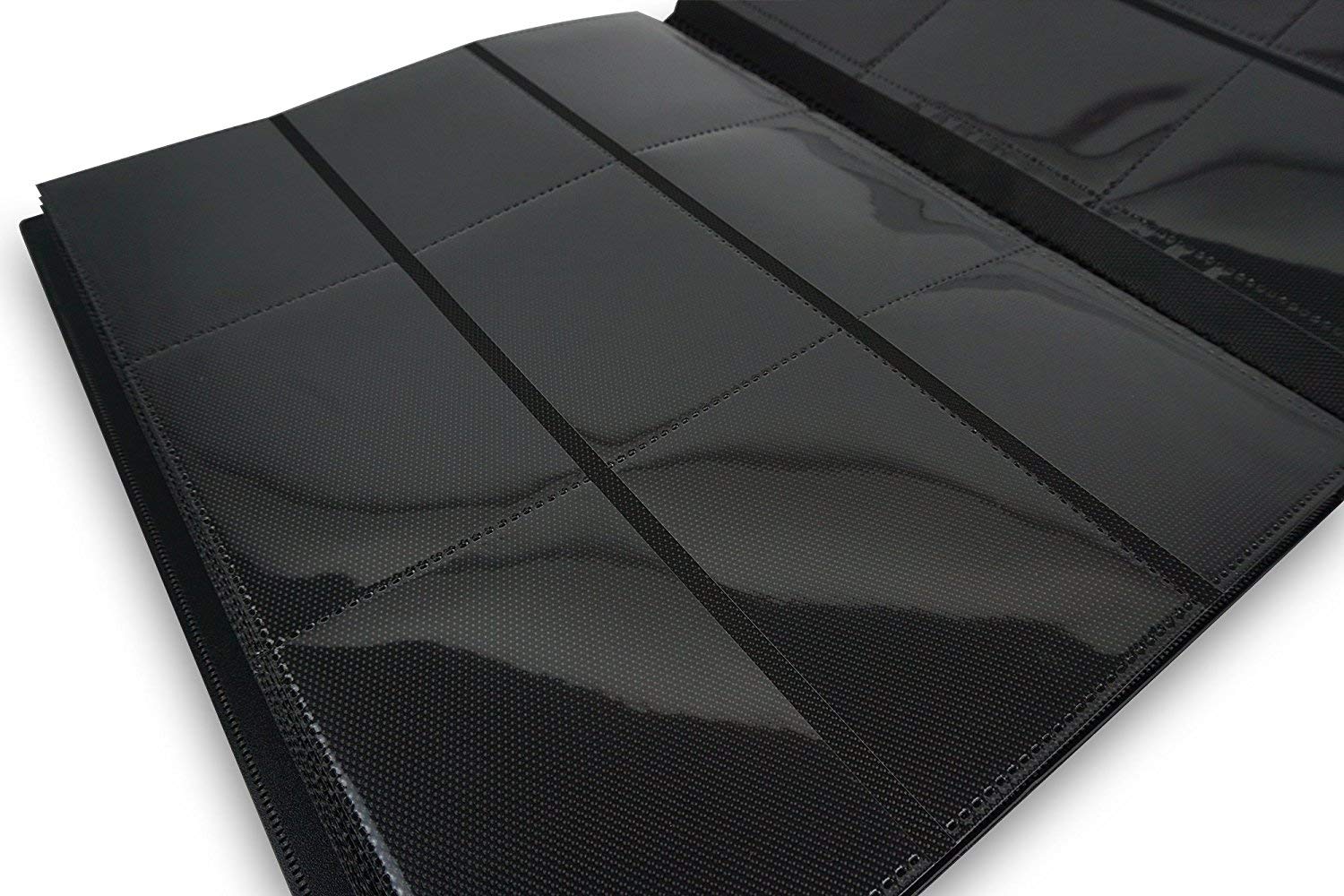 Vault X 9 Pocket Standard Strap Binder, Holds 360 Trading Cards in 20 Side-Loading Pages (Black)