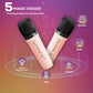 Mini Karaoke Machine KTV Machine for Kids Mini Karaoke Machine with 2 Wireless Microphones,Karaoke Machine for Kids High Sound Quality Kids Karaoke