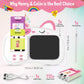 Henry & Colin Smart Talking Flash Cards Reader with LCD Writing Drawing Tablet Card for Kids - Colorful Drawing Pad, Educational Toy, Reusable Board