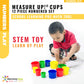 Discovery Toys Measure UP! Cups | Educational Stacking & Nesting 12 Piece Numbered Set| Kid-Powered Learning | STEM Toy Early Math Childhood