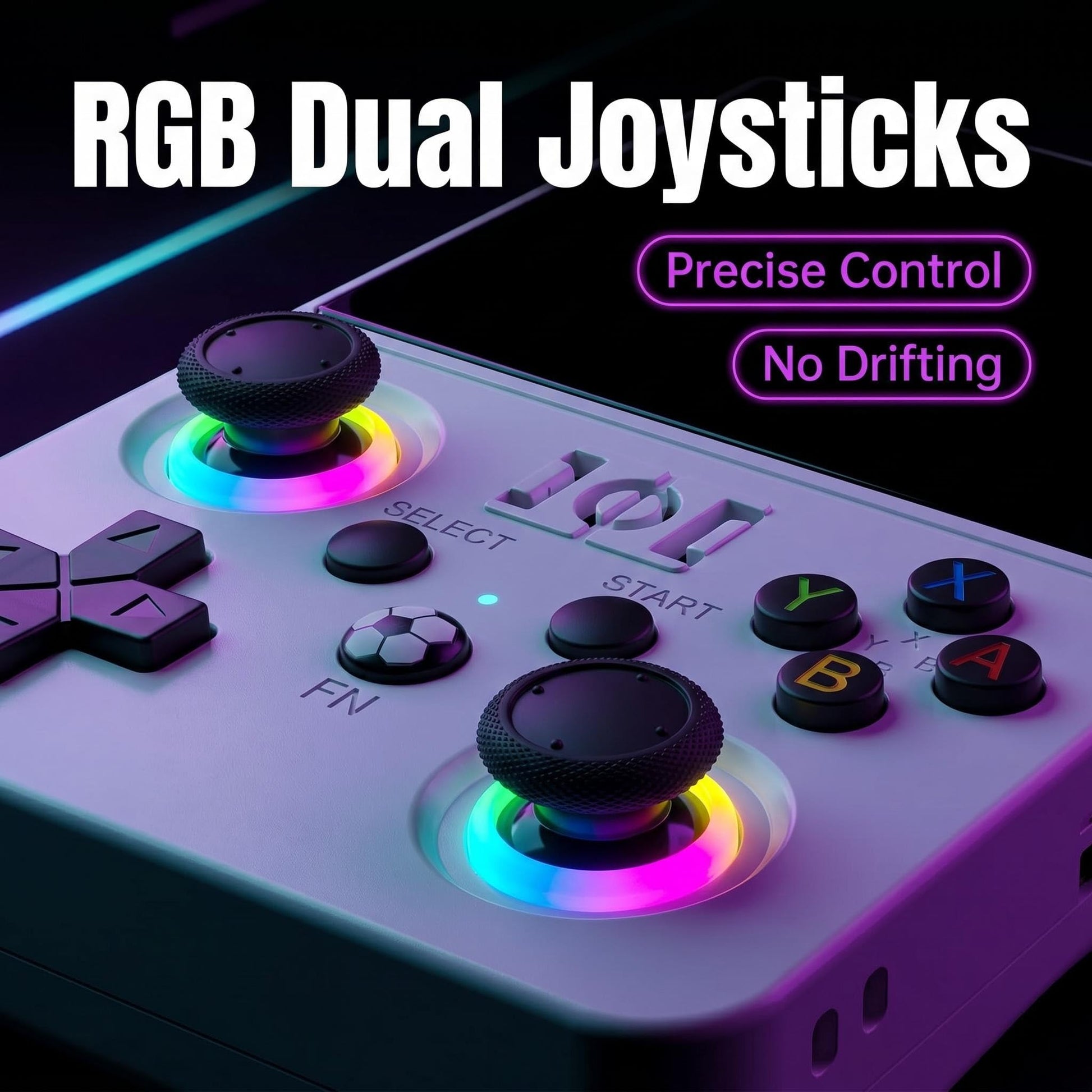 Newest R36MAX II 4.5" Retro Handheld Game Console, 128GB Portable Device(White)