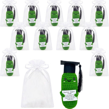 12 Pcs Graduation Emotional Support Pickle High School College 2026 Graduation Decorations Gifts for Women for Women Men Him Her Graduates of Class