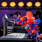 Black Bounce House for Adults Kids, 100% PVC Commercial Halloween Bounce House with 750W Powerful Blower, Outdoor Indoor Halloween Inflatable Party
