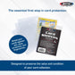 BCW Standard Card Sleeves - 2-5/8" x 3-5/8" - 3 Packs (300 Total) | Crystal Clear Acid-Free, Toploader | Trading Card Sleeves for Baseball
